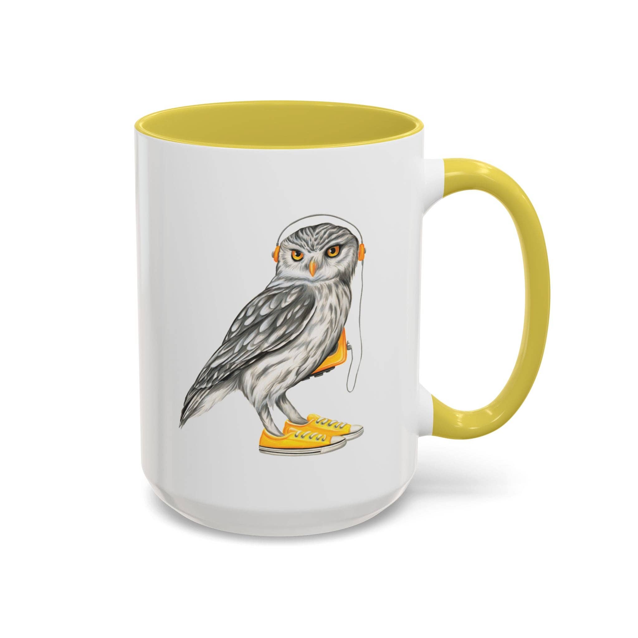 Owl wearing sneakers Mug