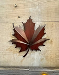 Rustic 6” Metal Maple Leaf