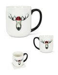 Red/Blk Jack Moose Mug-4"H(18oz)