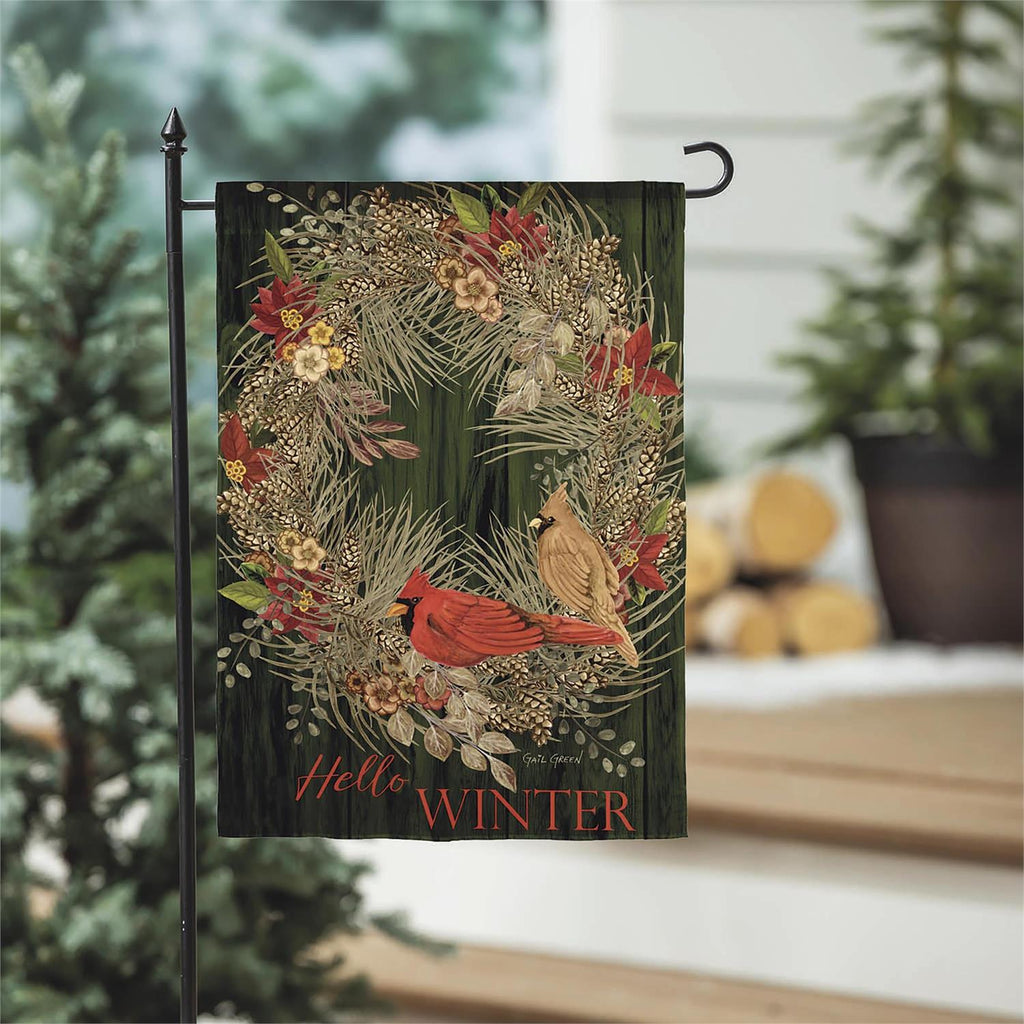 Winter Garden Flag by Carson