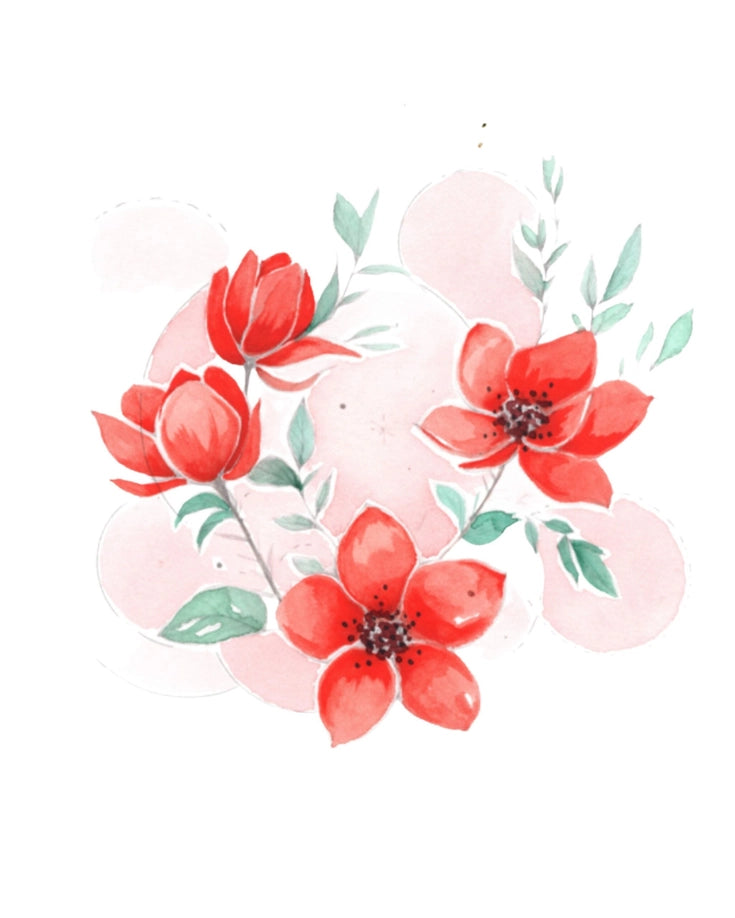 Bold Flowers Watercolor Workbook