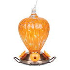 Art Glass Oriole Feeder - Copper Plated Base