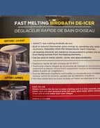 Bird Bath De-icer