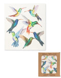 Colorful Hummingbirds Dishcloth-6.75x7.5"L