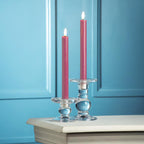 Set of 2 Rose LED Taper Candle-9.5"H