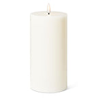 White LED Pillar Candle 4"x8"H