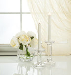 Set of 2 Ivory LED Taper Candles-9.5"H
