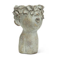 Lg Kissing Face Planter 10"h