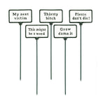 Plant Signs-Antique White and green with phrase