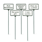 Plant Signs-Antique White and green with phrase
