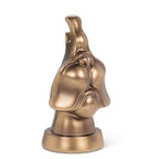 Dog Face Eyeglasses Holder-Bronze 6"high