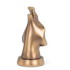Dog Face Eyeglasses Holder-Bronze 6"high