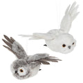 Flying Owl Ornament white or grey