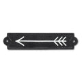 Pointing Arrow Sign, Blk, 10.5"L