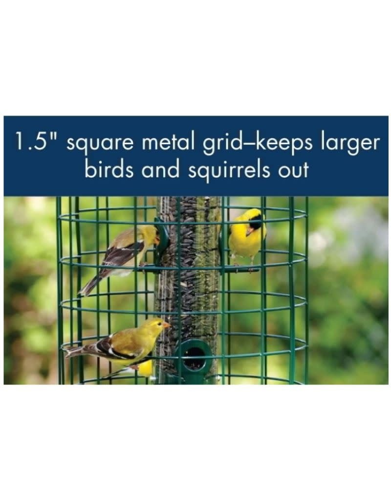 Caged 6 Port Seed Tube Feeder