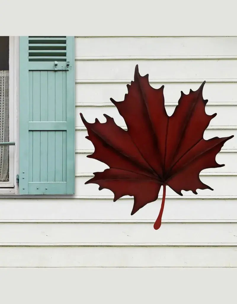 Hanging Metal Canadian Maple Leaf - 32" x 32"