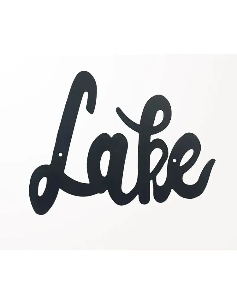 Lake Metal Wall Sign