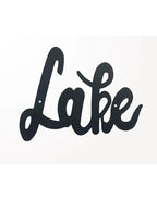 Lake Metal Wall Sign