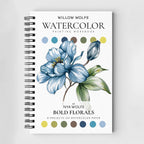 Bold Flowers Watercolor Workbook