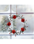 Metal Hanging Bell Wreath, 7" D