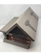 Jean Long Log Cabin Birdfeeder #1281b
