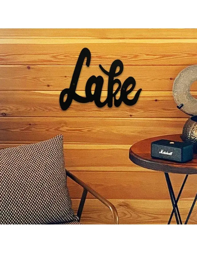 Lake Metal Wall Sign