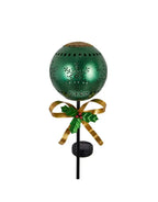 Metal Ball Holiday Solar Garden Stake
