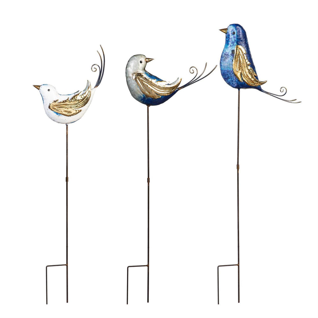 Cottage Garden Stake, Metal Fancy Bird