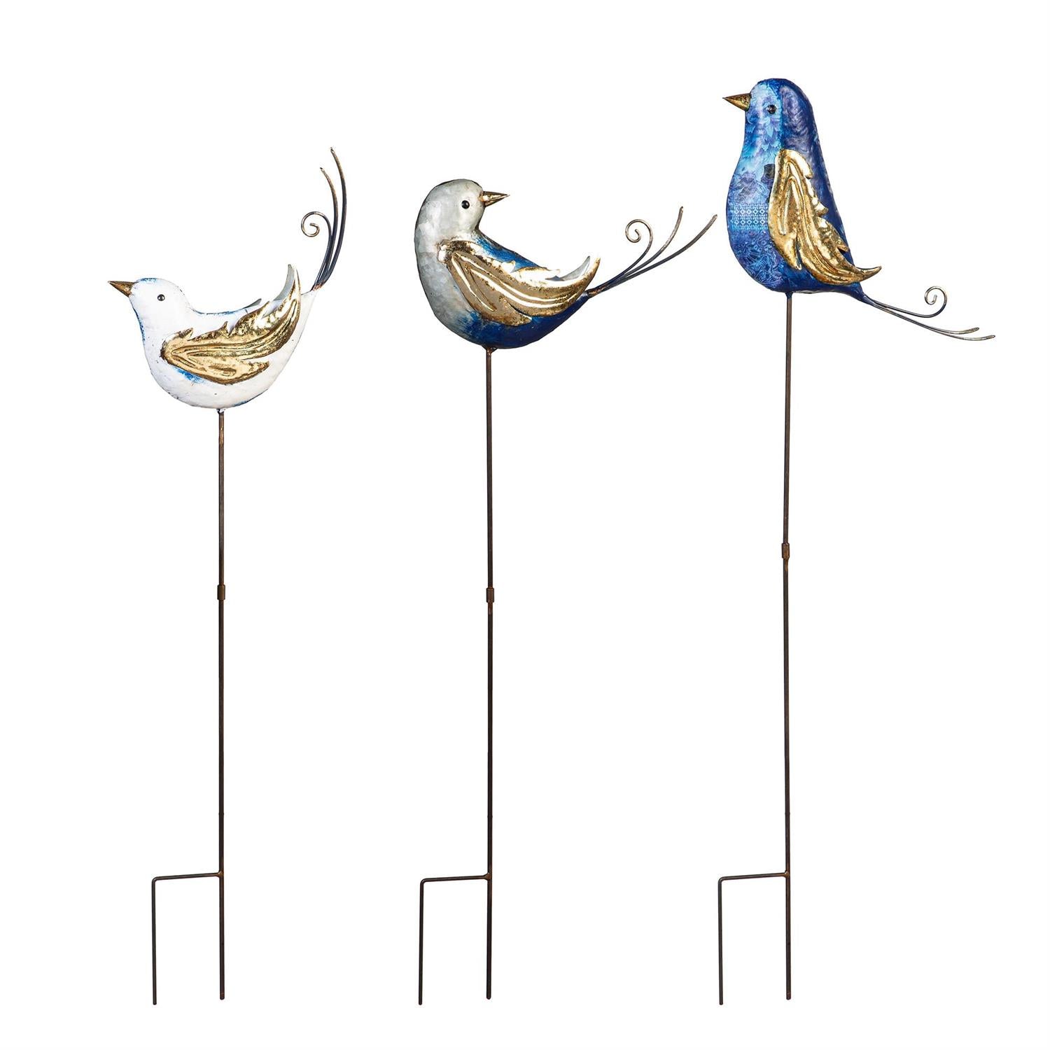 Cottage Garden Stake, Metal Fancy Bird