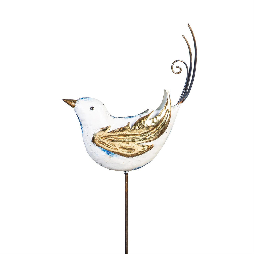 Cottage Garden Stake, Metal Fancy Bird