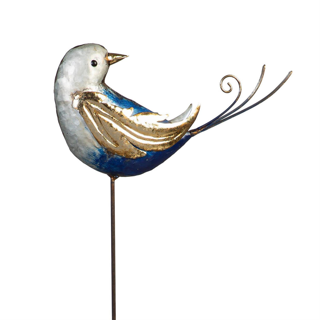 Cottage Garden Stake, Metal Fancy Bird