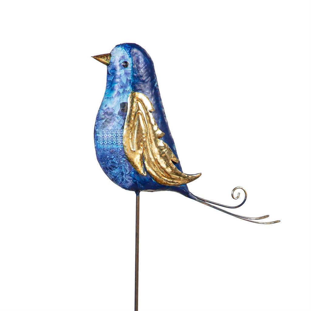 Cottage Garden Stake, Metal Fancy Bird
