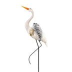 Seaside Retreat Garden Stake, Metal Decorative Crane, 41"