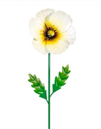 Poppy Metal Garden Stake, 32",