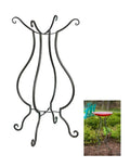 Scroll Birdbath Stand, Verdigris