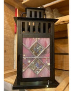 Stained glass Lantern by Andrew Reid, PINK