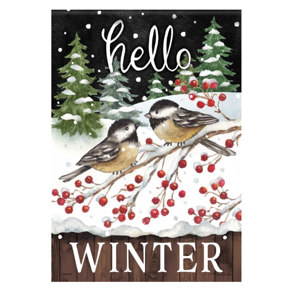 Winter Garden Flag by Carson
