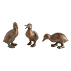 Set of 4: Duck Family with Mother and 3 Babies
