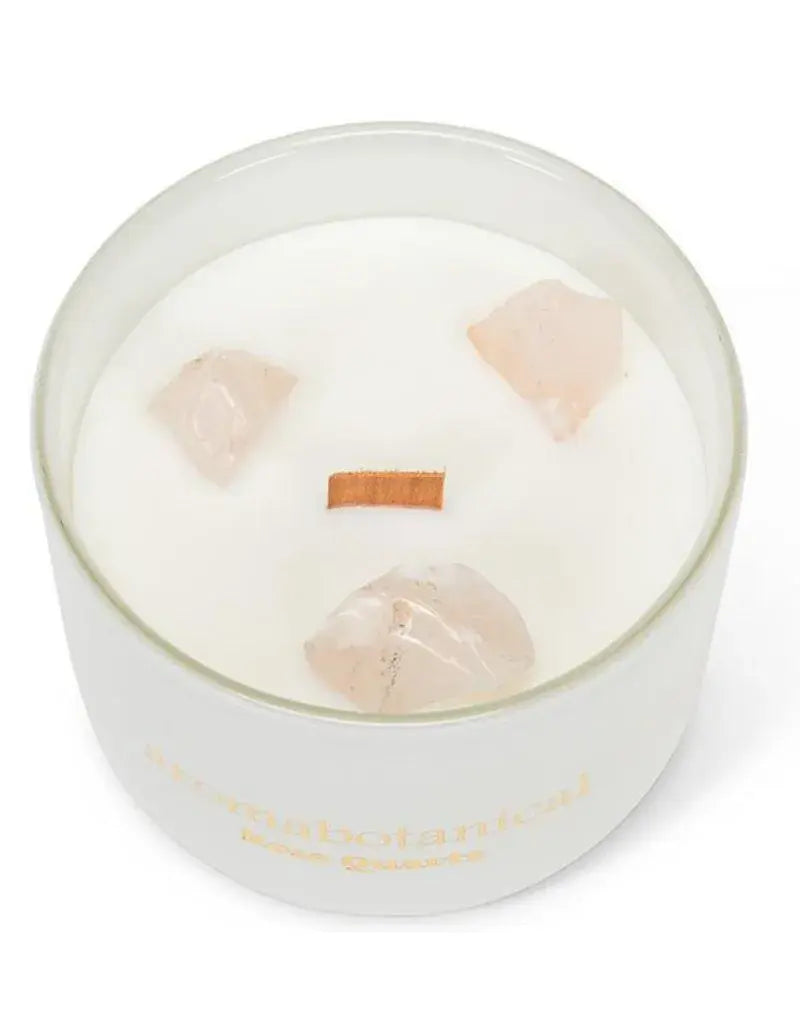 6oz Aromabotanical Wax Candle with real crystals
