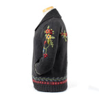 Hartley Knit Sweater with Floral Antler Design