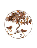 Twisted Tree with Birds Circular Wall Décor, 12" L