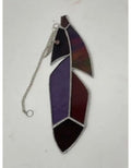 Stained Glass Feather with Charm