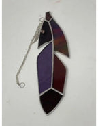 Stained Glass Feather with Charm