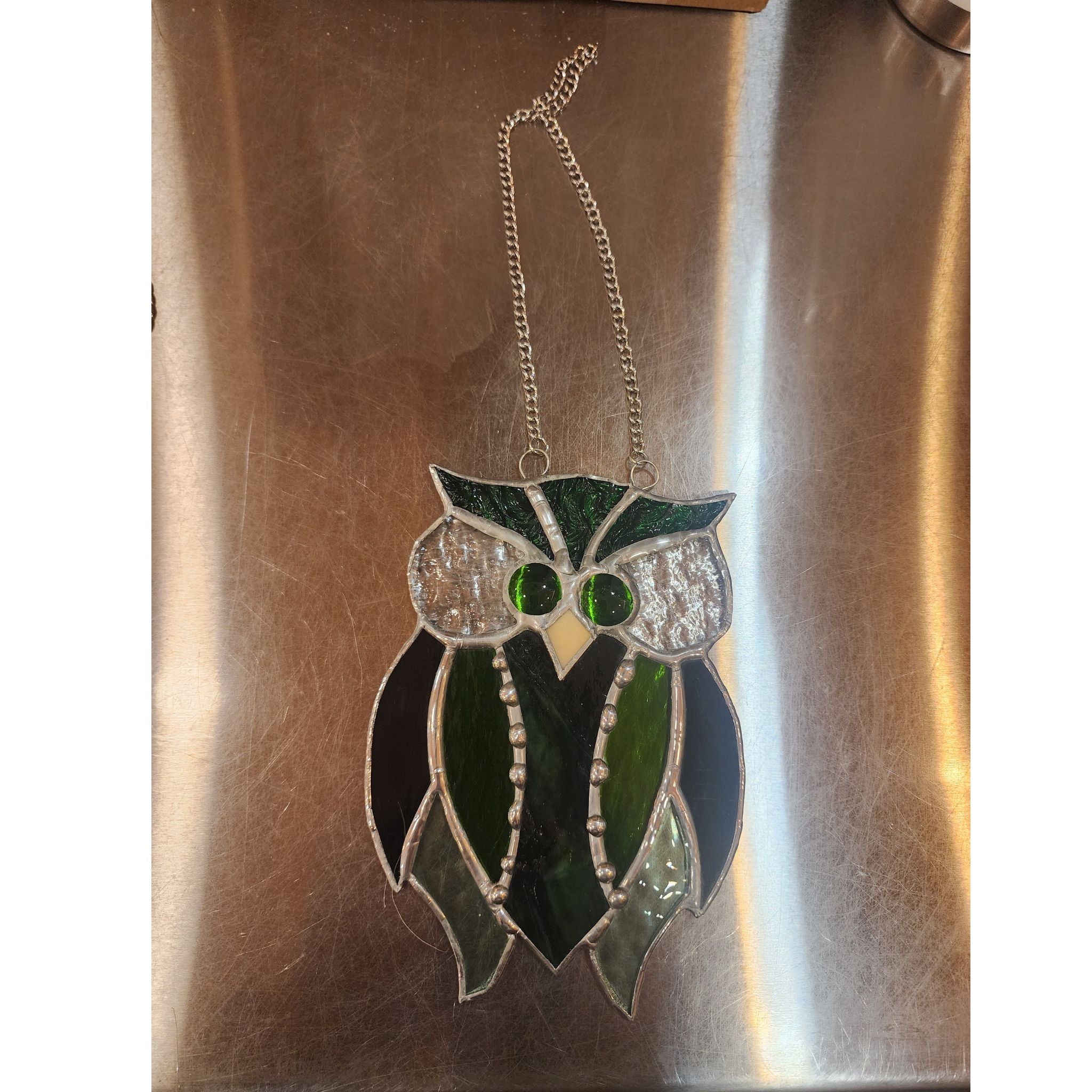 Stained Glass Funky Owls by Andrew Reid, Stained Glass Artist
