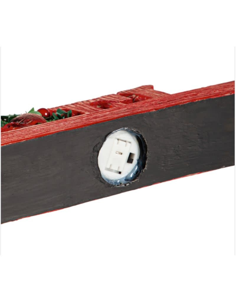 LED NOEL with Garland and Cardinal Table Decor