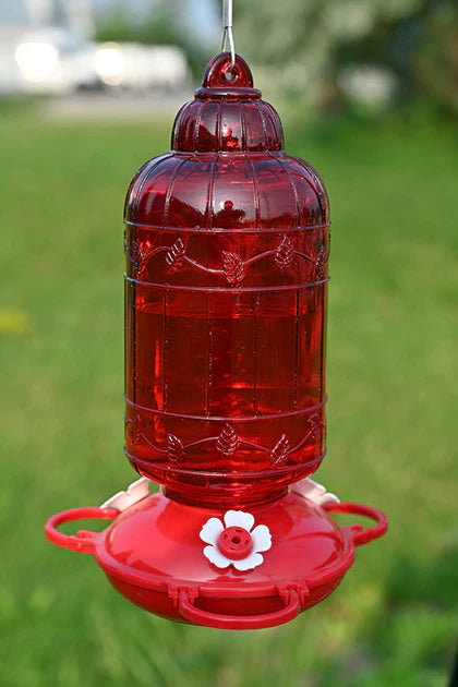 Antique Bird Cage Style Hummingbird Feeder