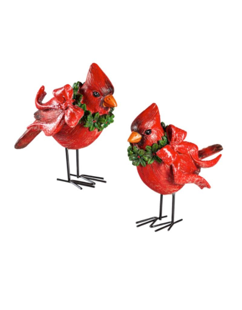 Resin Holiday Cardinal with Metal Feet, 5"