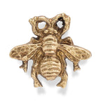 Queen Bee Knob - Antique Brass 1.5"L