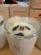 6oz Aromabotanical Wax Candle with real crystals