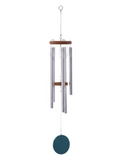 Picadilly Silver Satin Tube Wind Chimes